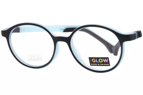  Nano Vista Flicker-Glow-3.0 NAO318 Eyeglasses Youth Kids Full Rim Round Shape 