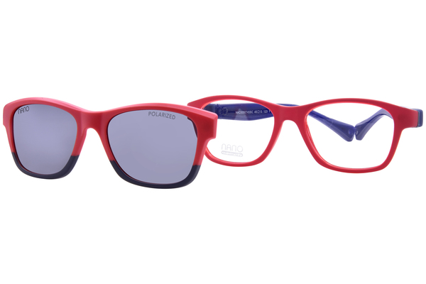  Nano Vista Gaikai-SC-3.0 NAO305 Eyeglasses Youth Kids Full Rim w/Clip-On 