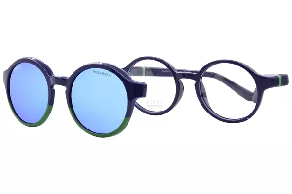  Nano Vista Gamer-SC-3.0 NAO326 Eyeglasses Youth Kids Full Rim w/Clip-On 