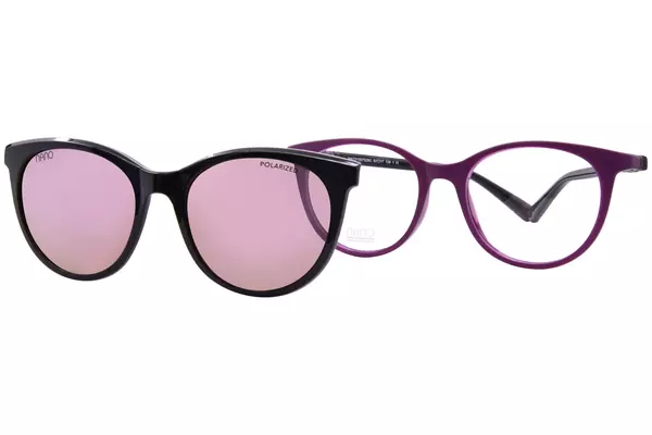  Nano Vista Glitch-SC-3.0 NAO315 Eyeglasses Youth Kids Full Rim w/Clip-On 