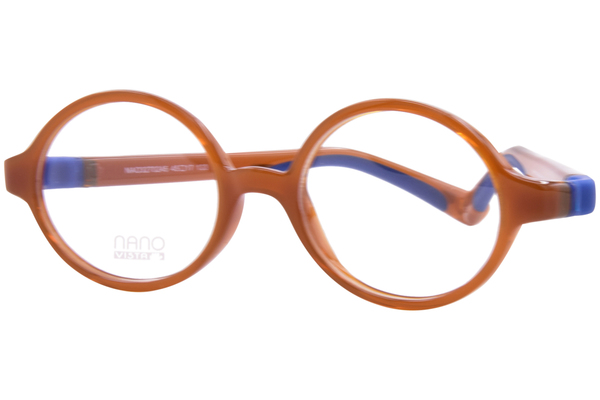  Nano Vista Loading-3.0 NAO327 Eyeglasses Youth Kids Full Rim Round Shape 