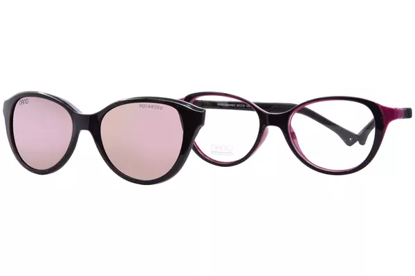  Nano Vista Mimi-SC-3.0 NAO312 Eyeglasses Youth Kids Full Rim Cat Eye w/Clip-On 