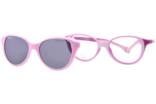 Nano Vista Mimi-SC-3.0 NAO312 Eyeglasses Youth Kids Full Rim Cat Eye w/Clip-On 