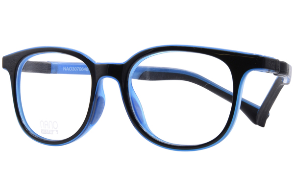  Nano Vista Pixel-3.0 NAO307 Eyeglasses Youth Kids Full Rim Round Shape 