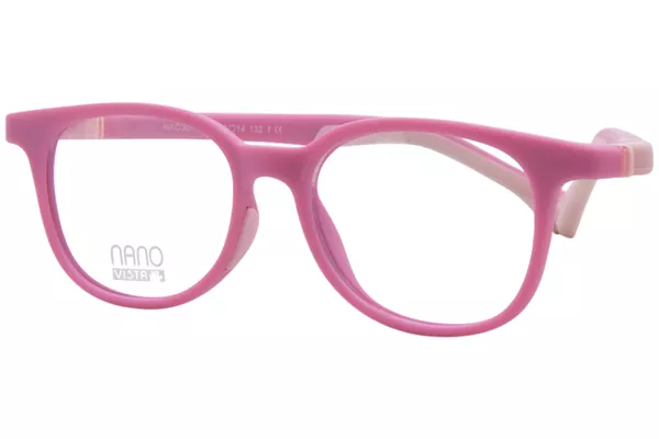 Nano Vista Pixel-3.0 NAO307 Eyeglasses Youth Kids Full Rim Round Shape