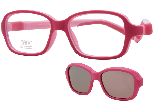  Nano Vista Replay-SC-3.0 NAO300 Eyeglasses Youth Kids Full Rim w/Clip-On 