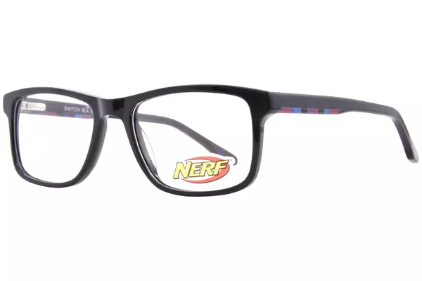  Nerf Switch Eyeglasses Youth Kids Full Rim Rectangle Shape 