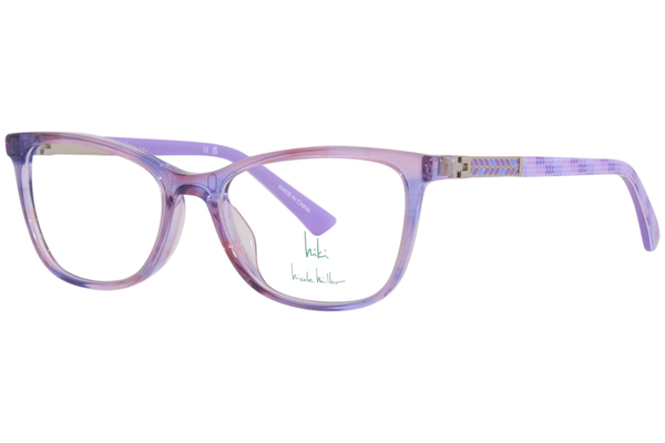  Nicole Miller Indra Eyeglasses Youth Girl's Full Rim Cat Eye 