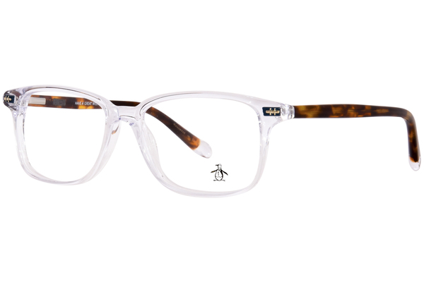  Original Penguin The Leopold Jr Eyeglasses Youth Kids Full Rim Rectangle Shape 