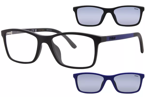 Polo Ralph Lauren PP9506U Eyeglasses Youth Kids Full Rim Square Shape w/Clip On