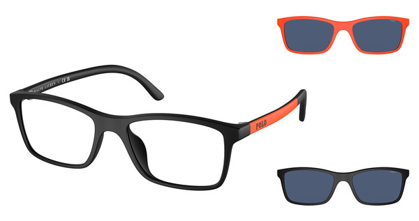  Polo Ralph Lauren PP9506U Eyeglasses Youth Kids Full Rim Square Shape w/Clip On 