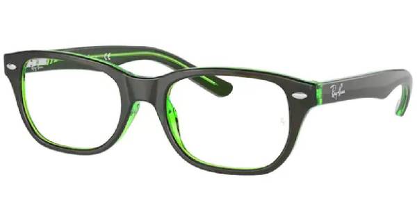 Ray-Ban RB 1555 3665 Youth Eyeglasses Frame Brown/Green Full Rim 46-16-125 +case Ray-Ban RB 1555 3665 Youth Eyeglasses Frame Brown/Green Full  main image 3