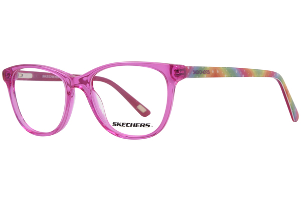 Skechers SE1631 Eyeglasses Youth Kids Full Rim Round Shape