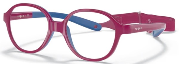  Vogue VY2011 Eyeglasses Youth Kids Full Rim Pillow Shape w/Strap 
