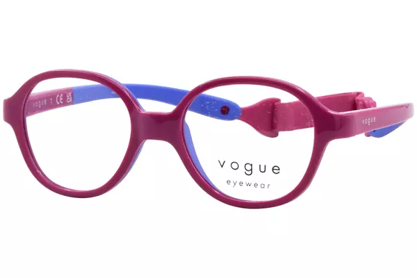  Vogue VY2011 Eyeglasses Youth Kids Full Rim Pillow Shape w/Strap 