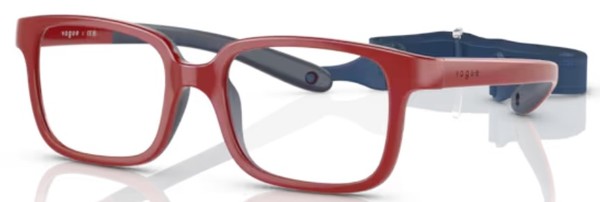  Vogue VY2016 Eyeglasses Youth Kids Full Rim Pillow Shape w/Strap 