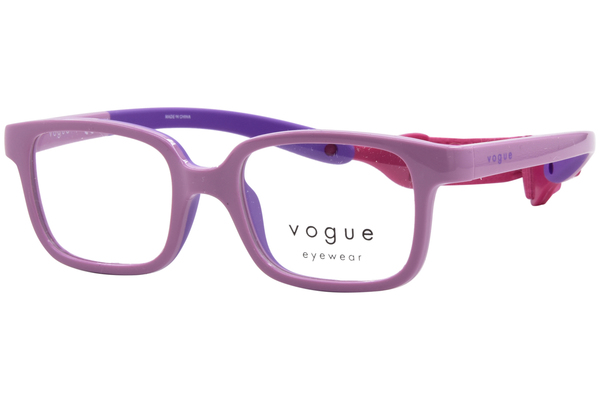 Vogue VY2016 Eyeglasses Youth Kids Full Rim Pillow Shape w/Strap