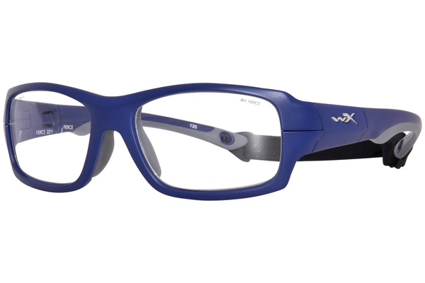  Wiley X Fierce Eyeglasses Youth Full Rim Rectangle Shape 