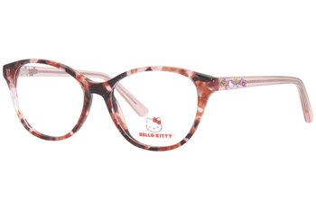  Hello Kitty HK346 Eyeglasses Girl's Full Rim Oval Shape 
