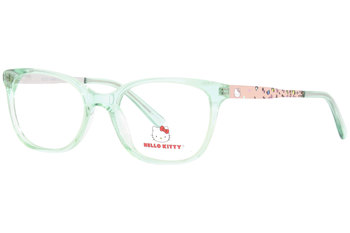  Hello Kitty HK348 Eyeglasses Girl's Full Rim Rectangle Shape 