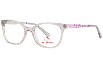  Hello Kitty HK348 Eyeglasses Girl's Full Rim Rectangle Shape 