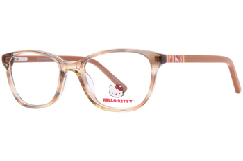 Hello Kitty HK372 Eyeglasses Youth Kids Girl's Full Rim Round Shape