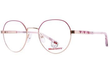 Hello Kitty HK374 Eyeglasses Youth Kids Girl's Full Rim Oval Shape