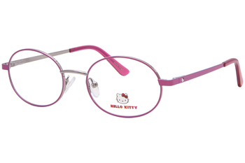  Hello Kitty HK385 Eyeglasses Youth Kids Girl's Full Rim Oval Shape 