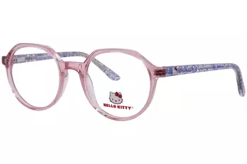  Hello Kitty HK387 Eyeglasses Youth Kids Girl's Full Rim Round Shape 
