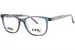 2BB BB Brynn Eyeglasses Youth Kids Girl's Full Rim Oval Shape - Transparent Teal-C02