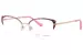 Betsey Johnson Ambitious Eyeglasses Youth Kids Girl's Semi Rim Cat Eye - Pink-PNK