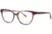 Betsey Johnson Bet All American Eyeglasses Youth Kids Girl's Full Rim Cat Eye - Brown-BRN
