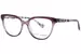 Betsey Johnson Bet All American Eyeglasses Youth Kids Girl's Full Rim Cat Eye - Purple-PUR