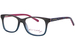 Betsey Johnson Groovy Eyeglasses Youth Kids Girl's Full Rim Square Shape - Teal/Multi-TEA