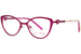 Betsey Johnson Tada Eyeglasses Youth Kids Girl's Full Rim Cat Eye - Pnk