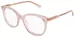 Chloe CC0028O Eyeglasses Youth Kids Girl's Full Rim Round Shape - Pink-004