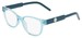 Converse CV9007Y Eyeglasses Youth Kids Girl's Full Rim Cat Eye - Crystal Aqua Mirage-338