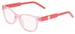 Converse CV9007Y Eyeglasses Youth Kids Girl's Full Rim Cat Eye - Crystal Ok Bloomer-679