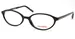 Converse Flutter Eyeglasses Youth Kids Girl's Full Rim Oval Shape - Black
