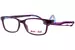 Demi + Dash Aura Eyeglasses Youth Kids Full Rim Rectangle Shape - Eggplant
