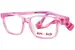 Demi + Dash Boomer Eyeglasses Youth Kids Full Rim Rectangle Shape - Pink Transparent
