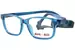 Demi + Dash Boomer Eyeglasses Youth Kids Full Rim Rectangle Shape - Teal Transparent