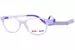 Demi + Dash Chico Eyeglasses Youth Kids Full Rim Oval Shape - Violet Transparent w/Straps