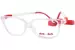 Demi + Dash Echo Eyeglasses Youth Kids Full Rim Rectangle Shape - Crystal