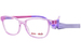 Demi + Dash Nova Eyeglasses Youth Kids Girl's Full Rim Cat Eye - Pink Transparent