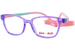 Demi + Dash Nova Eyeglasses Youth Kids Girl's Full Rim Cat Eye - Purple Transparent