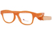 Dilli Dalli Rainbow-Cookie Eyeglasses Youth Full Rim Rectangle Shape - Orange Mango