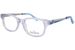 Disney Frozen FZE905 Eyeglasses Youth Kids Girl's Full Rim Square Shape - Crystal/Light Blue
