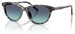 Dolce & Gabbana DX4010 Sunglasses Youth Kids Girl's Cat Eye - Blue Havana/Azure/Dark Blue Gradient-34434S