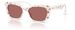 Dolce & Gabbana DX4427 Sunglasses Youth Kids Girl's Cat Eye - Print White Roses/Dark Violet-348769